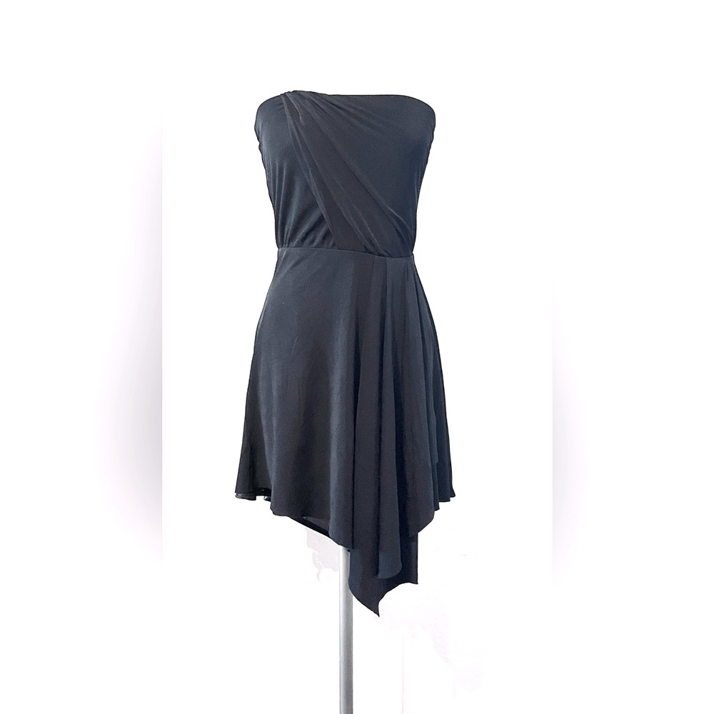 White House | Black Market strapless black knit dress